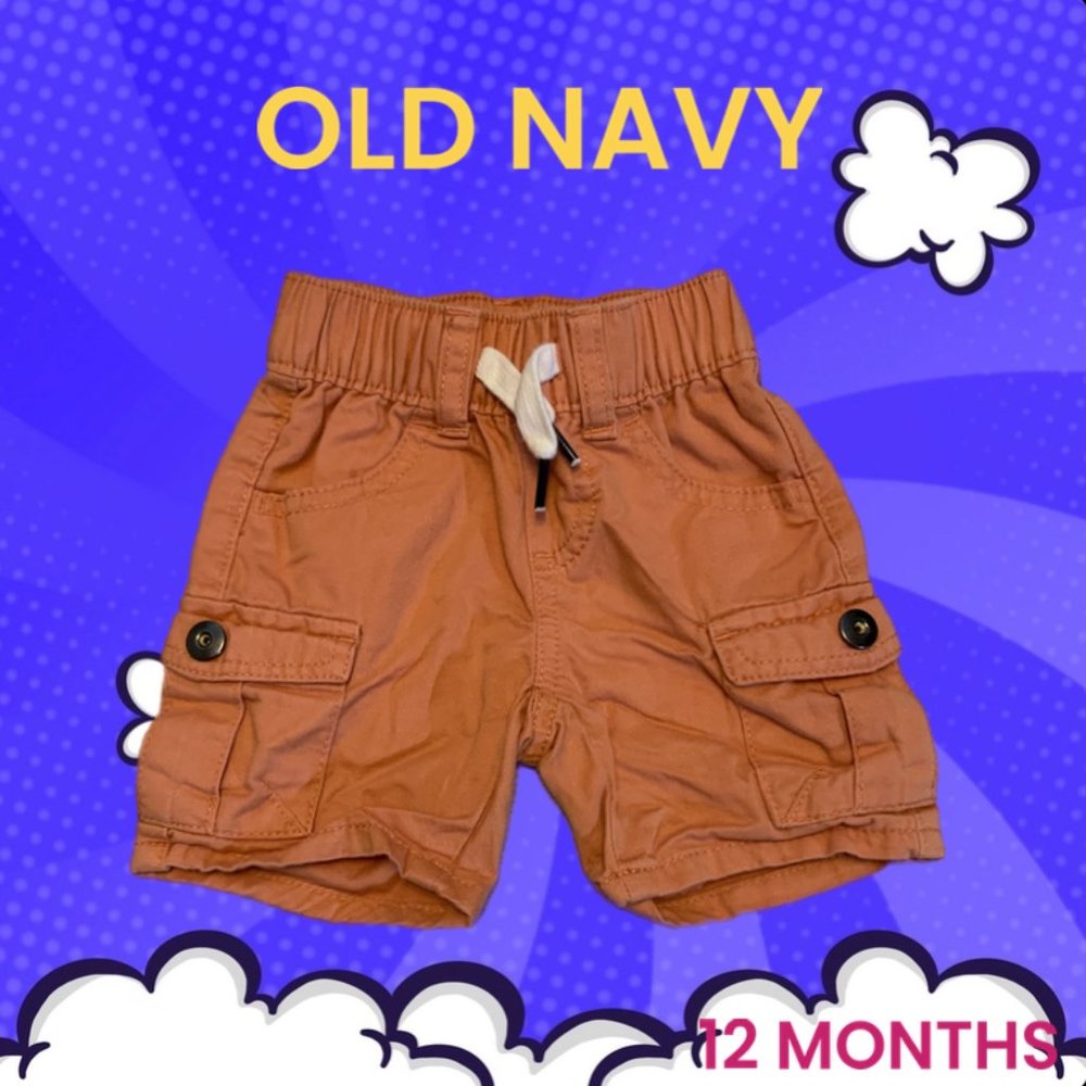 OLD NAVY BROWN SHORTS FOR ACTIVE BABIES SIZE 12 MONTHS